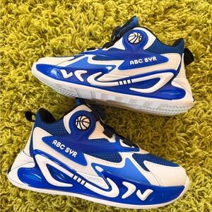 Kids Blue and White Sneakers